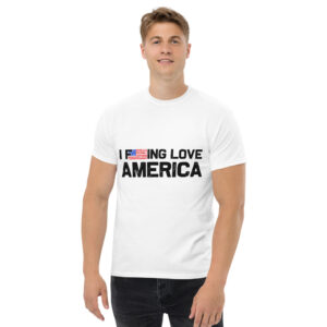 I F*ing Love America Men's Tee Shirt