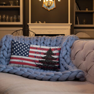 us flag with christmas tree all-over-print-premium-pillow-20x12-front