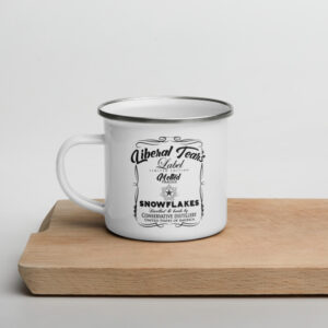 liberal tears enamel-mug-white-12oz-left