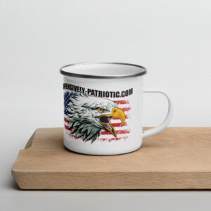 offensively patriotic enamel mug 2