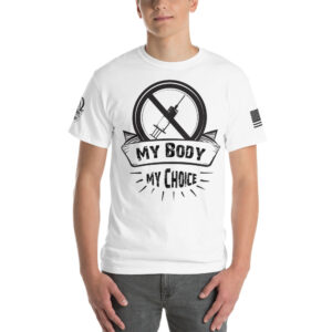 my body my choice mens-classic-t-shirt-white-front