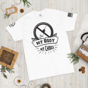 my body my choice mens-classic-t-shirt-white-front