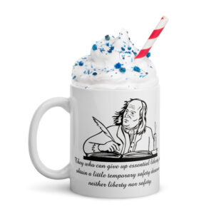 benjamin franklin liberty white-glossy-mug-11oz-handle-on-left