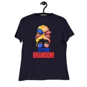 let's go brandon women's relaxed tee