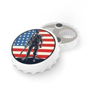 American Soldier Magnetic bottle opener