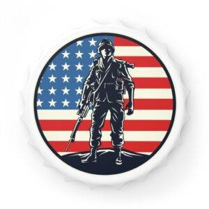 American Soldier Magnetic bottle opener