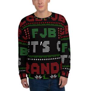 fjb let's go brandon ugly christmas sweater