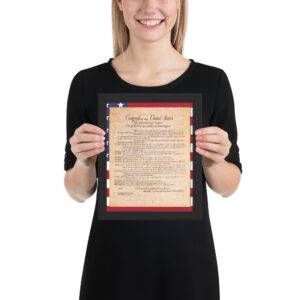 us bill of rights framed replica print