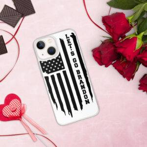 Let's Go Brandon Black Flag iPhone Case