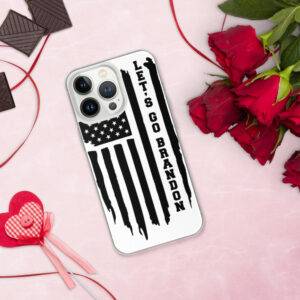 lets go brandon black flag iphone case