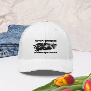 never apologize trucker hat