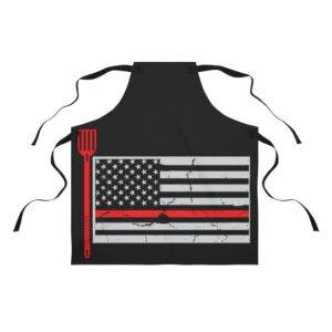 us spatula flag apron