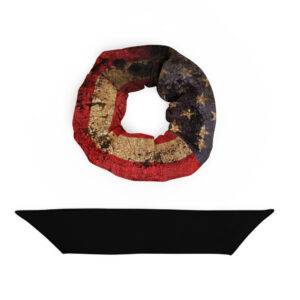 Distressed US Flag Scrunchie