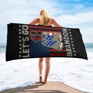 Let's Go Brandon Beach Towel