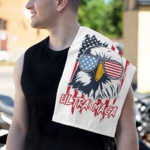 Ultra MAGA Cool Eagle Rally Towel