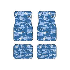 Blue Camo Car Mats