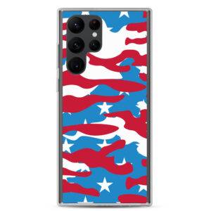 Red White Blue Camo Samsung Phone Case