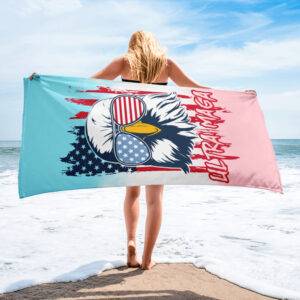 Ultra MAGA Cool Eagle Beach Towel