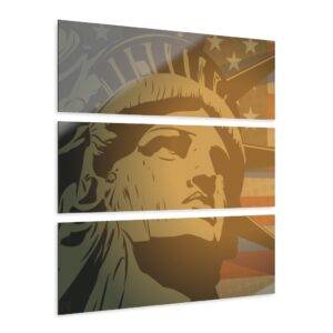 Statue of Liberty Acrylic Print Triptych