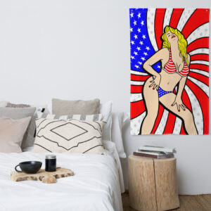 USA Sexy Bikini Babe Flag