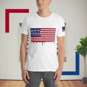 American Lives Matter Bleeding Flag T-Shirt